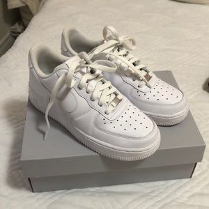 Brand new, worn once, Air Force 1s size 7.5.